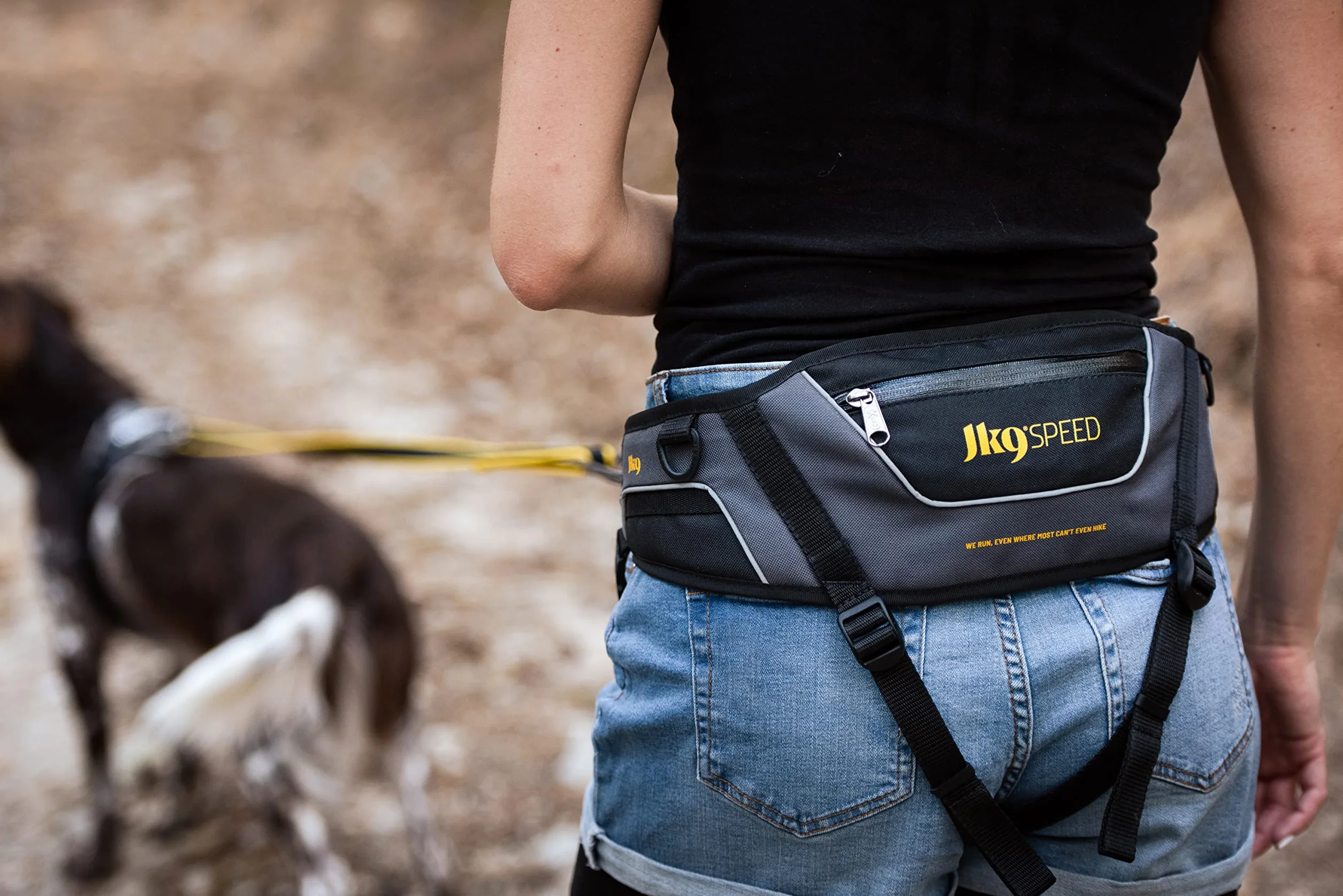 Julius-K9 Smycz do joggingu 1,3 m żółta