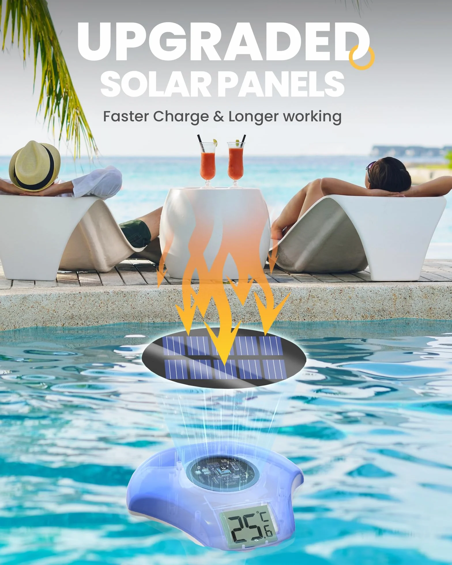 BALDR Solarny termometr basenowy 1