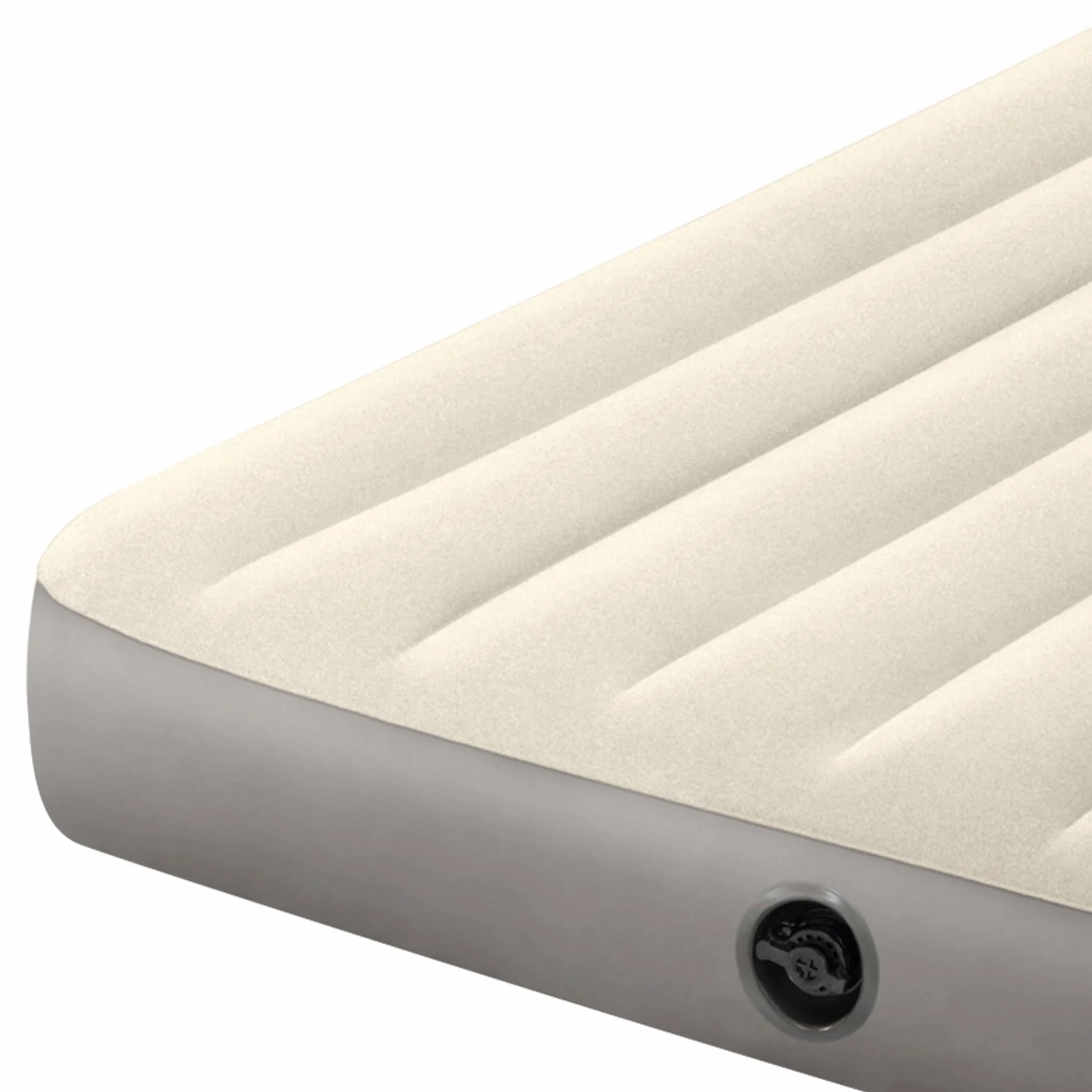 Intex Dura-Beam Materac Nadmuchiwany, Winyl, Szary, 191 x 137 x 25 cm