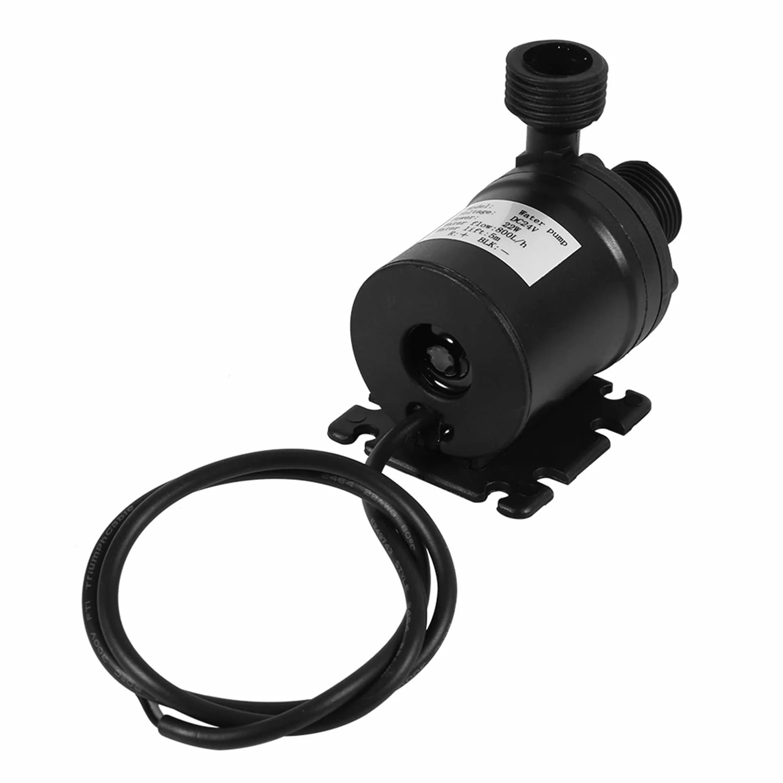 Pompa obiegowa wody 24 V DC bezszczotkowa 800 l/h 5 m zanurzalna do solar