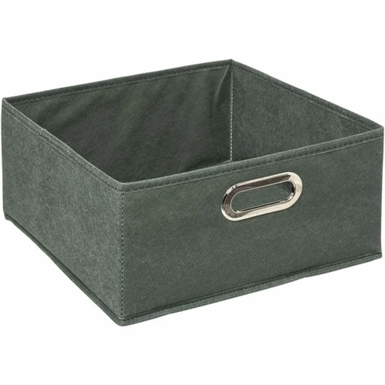 Toilinux.com Zestaw 12 pudełek do przechowywania tkanin szer.31 x h. 15 cm - Khaki zielony