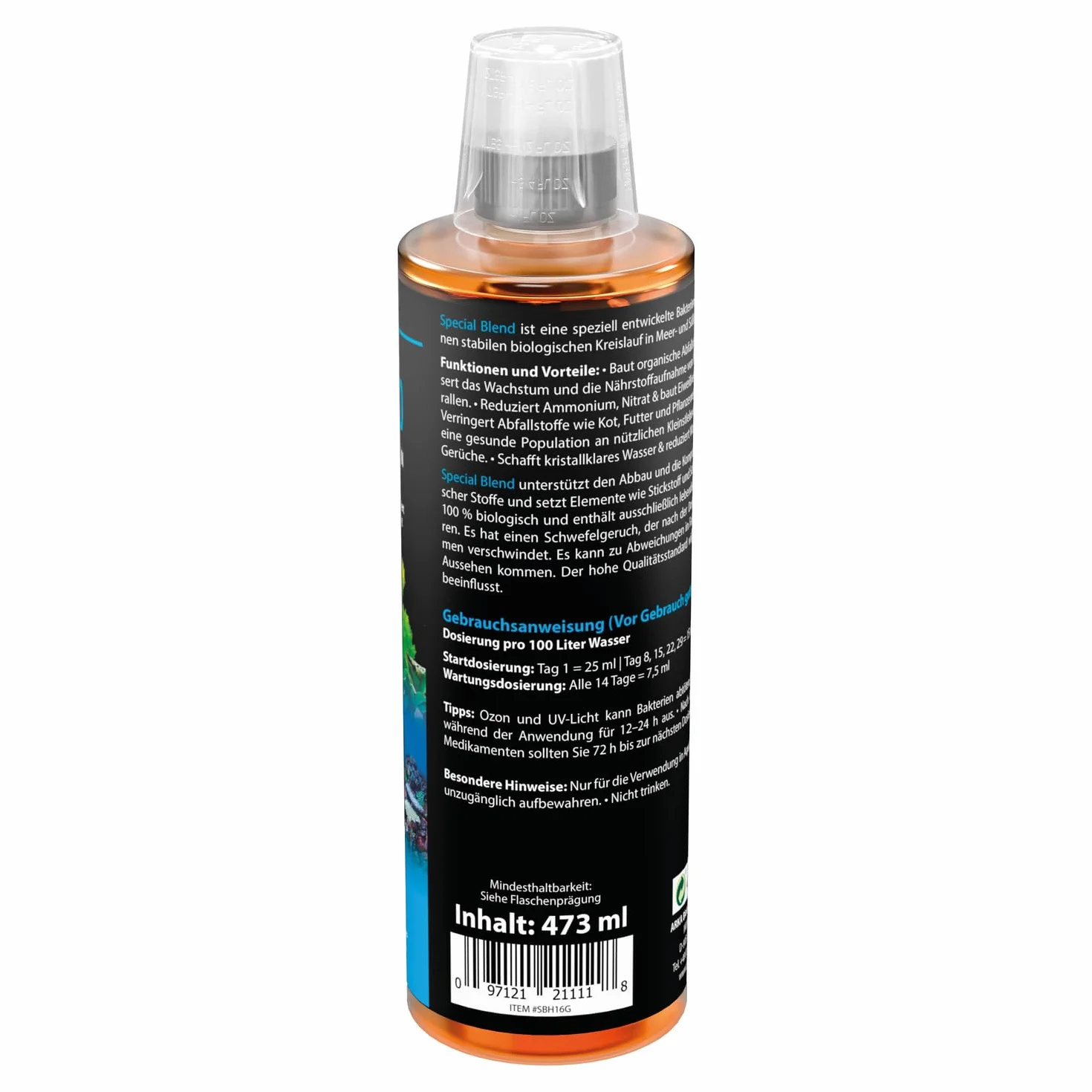 MICROBE-LIFT SBHTHERAPH16 Special Blend - zestaw bakterii do pielęgnacji ryb, 2 x 473 ml
