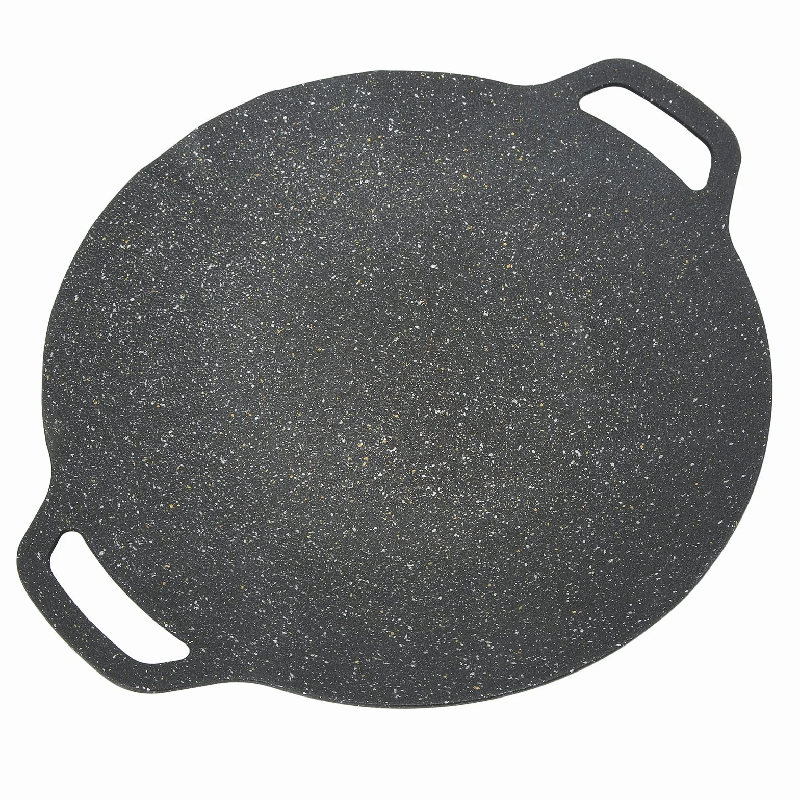 Koreański Grill, Solidny Aluminiowy Odlew Ciśnieniowy Koreańska Patelnia do Grillowania Czarna Pofałdowana Tekstura na imprezę Przy Grillu (34cm)