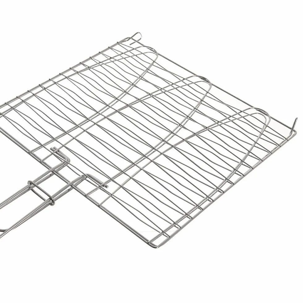 orion group Ruszt do grillowania, ruszt do grillowania ryb, z metalu, 28 x 55,5 cm