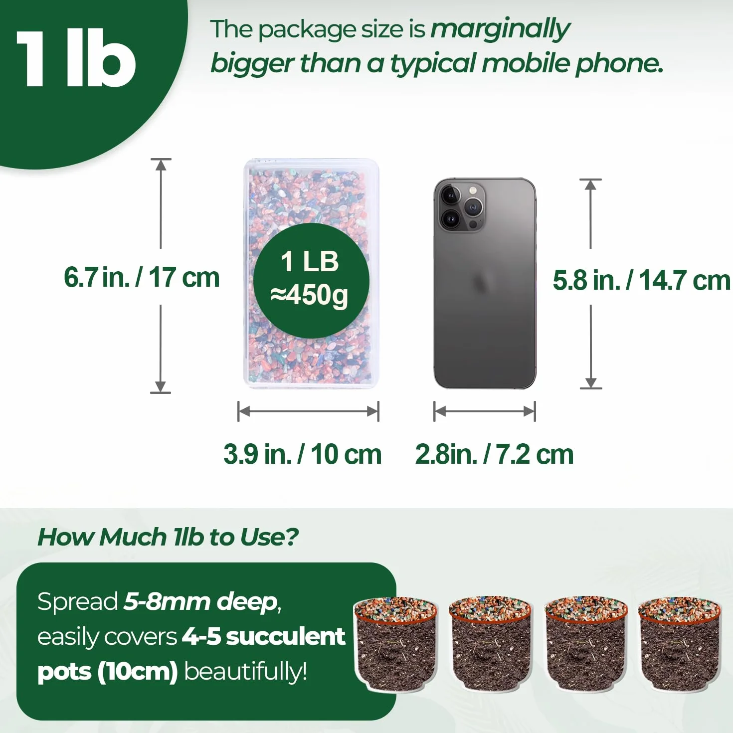 T4U Dekoracyjny żwir 1 LB (450 g) Kamienie do Doniczki Terrarium Akwarium Kwarc Kryształ Odpryski Kamień Kruszony Szklany żwir Małe Kamyczki Dla Roślin Sukulent Kaktusa