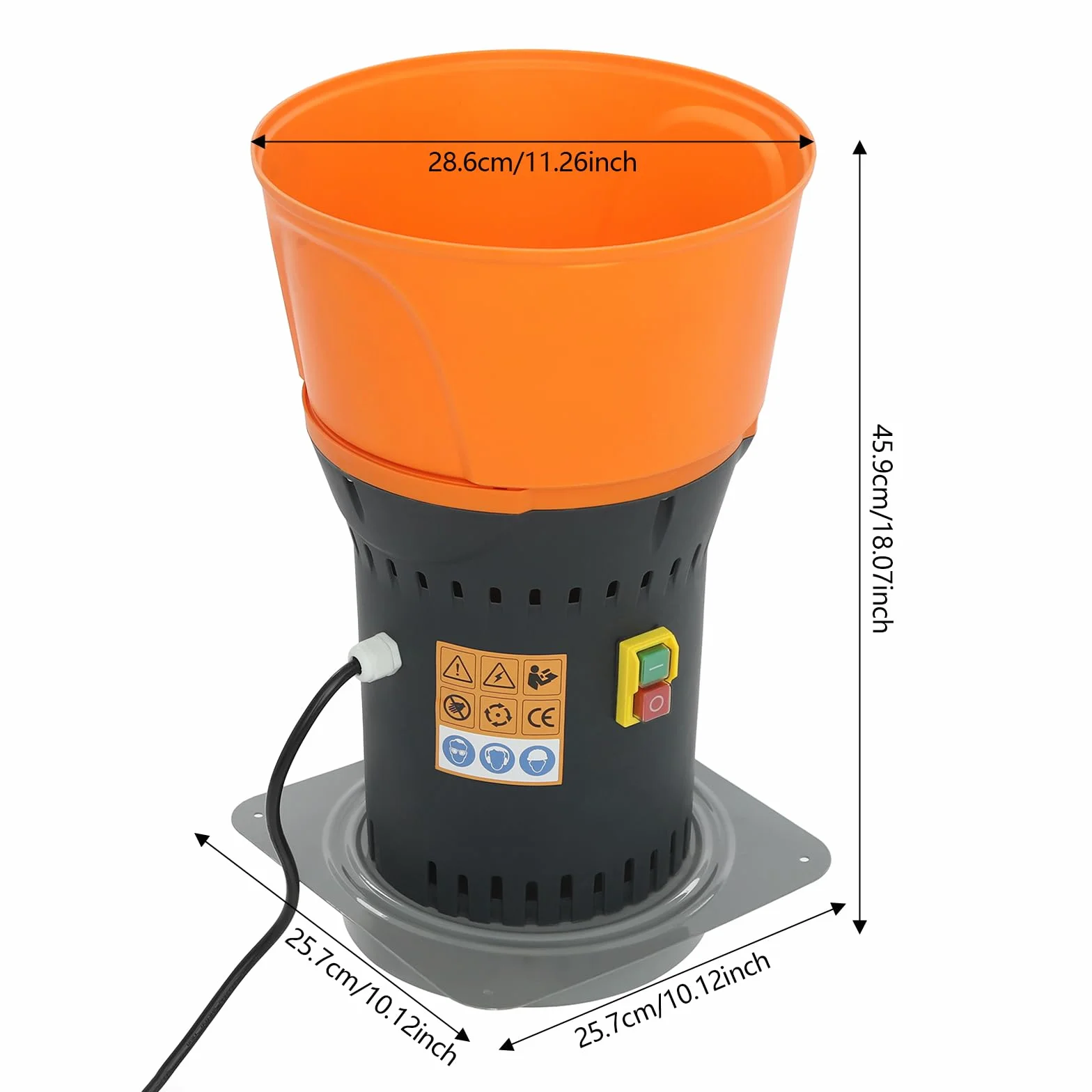 Elektryczny młynek do zbóż, 1300 W, rozdrabniacz do ziół, przypraw, orzechów, zbóż, z 3 sitami szlifierskimi -2|4|6 mm