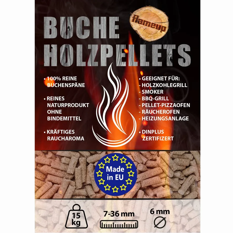 Granulki z buku i dębu do grilla, wędzarni, pieca do pizzy – 15 kg lub 30 kg – drewno wędzone