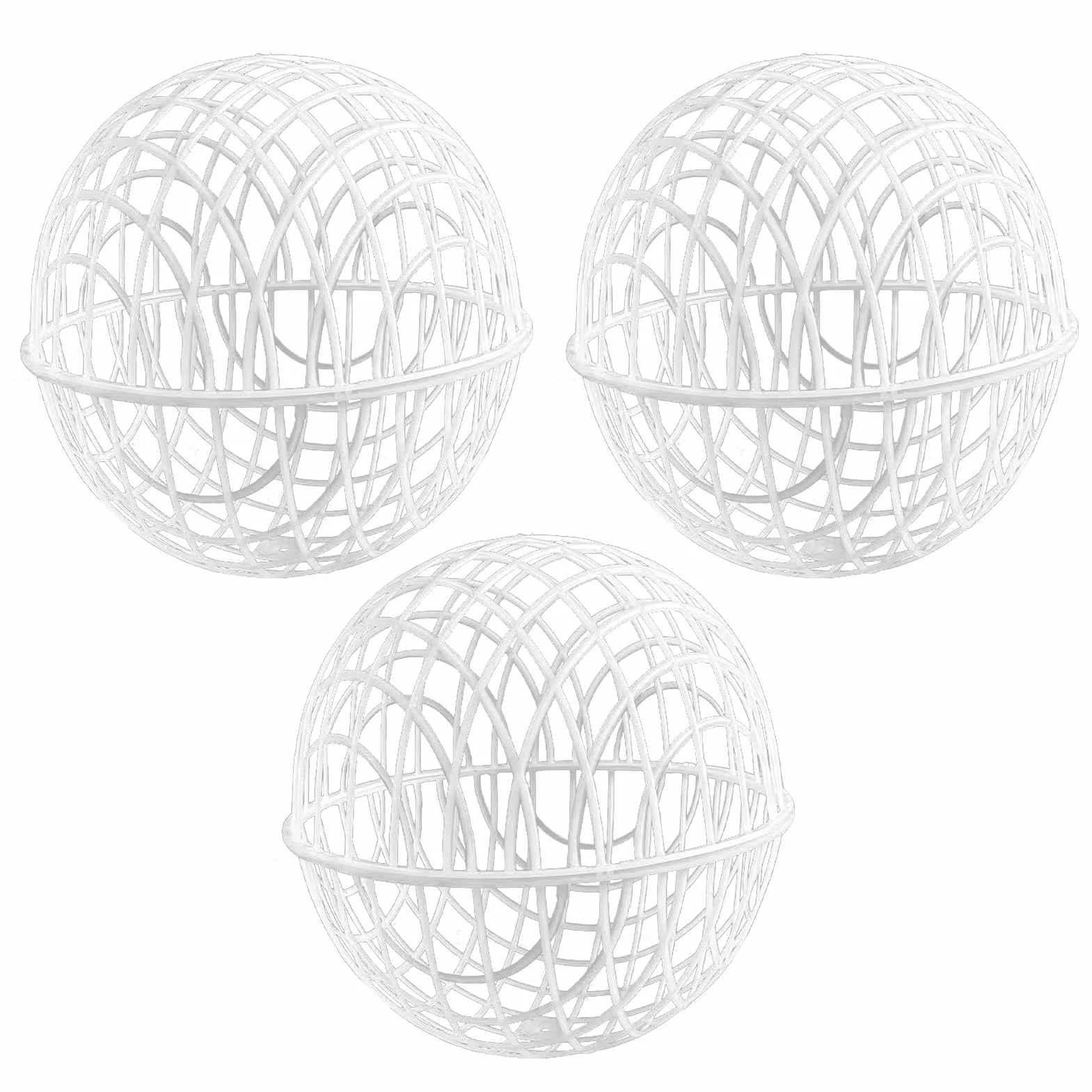 Chicken Globes for Outside Roaming - 3 Pieces Movable Chicken Cage Ball | Durable Poultry Habitat Supplies for Garden Vegetable Protection, Chickens Housing Pasture Yard Grazing Farm Free-Range Use