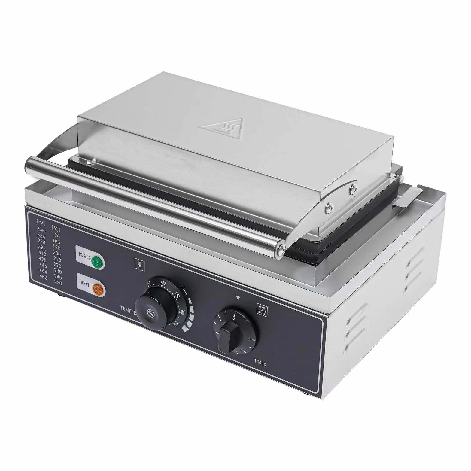 Grill waflowy ze stali nierdzewnej 1500 W do profesjonalnych gofrów z patyczkiem