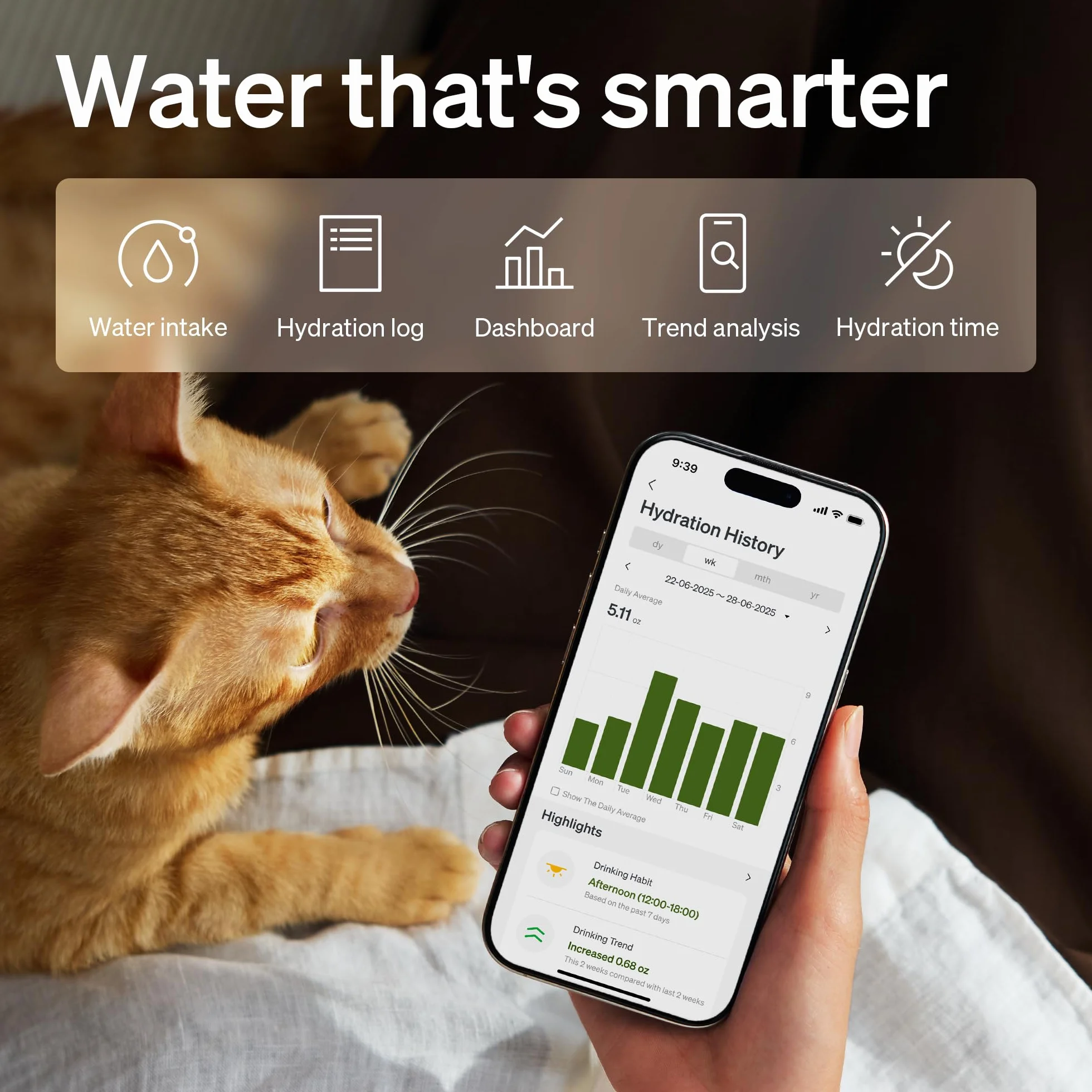 PETLIBRO Ulepszona fontanna dla kotów, inteligentna fontanna z aplikacją Dockstream 2 i monitorowaniem, 3L, stalowa miska na wodę dla kotów do picia w pomieszczeniach, 5G WiFi, fontanna dla psa, biały