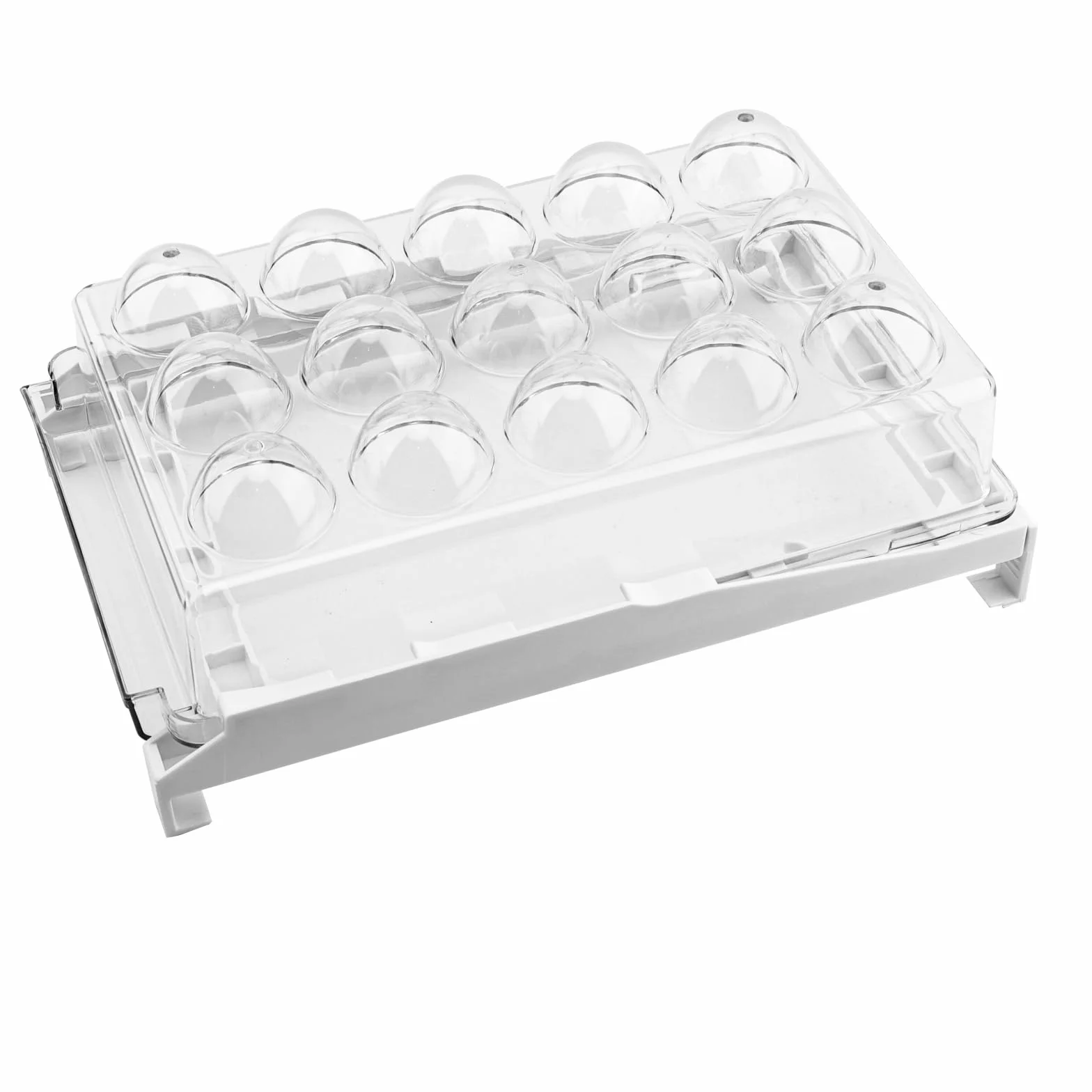 Zestaw 2 organizerów do lodówki, wysuwane pude?ko do przechowywania owoców i warzyw, uchwyt na 15 jajek, 33,2 x 11,3 x 12 cm
