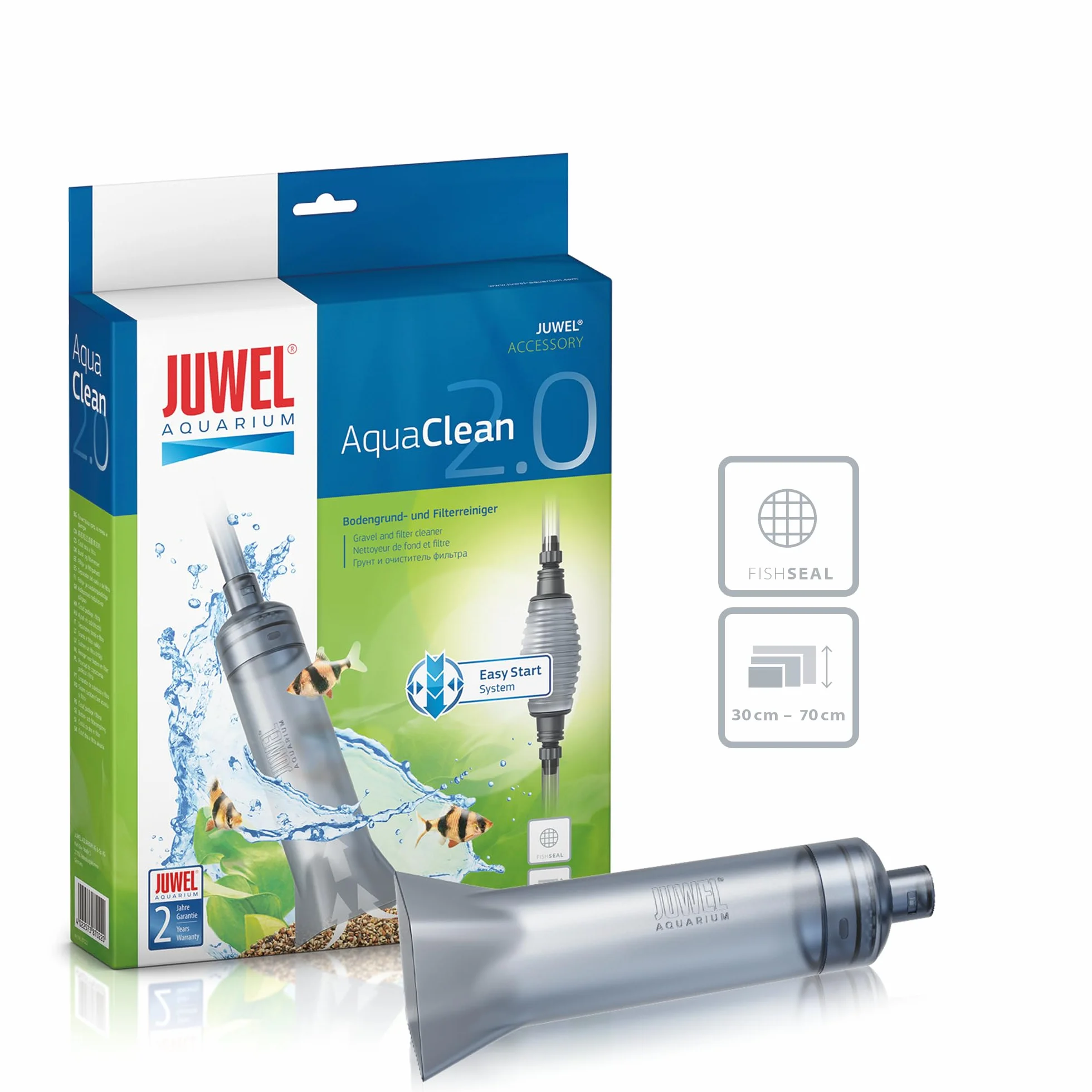 JUWEL Aquarium 87022 AquaClean 2.0 – środek do czyszczenia podkładu i filtra, rozmiar uniwersalny, przezroczysty
