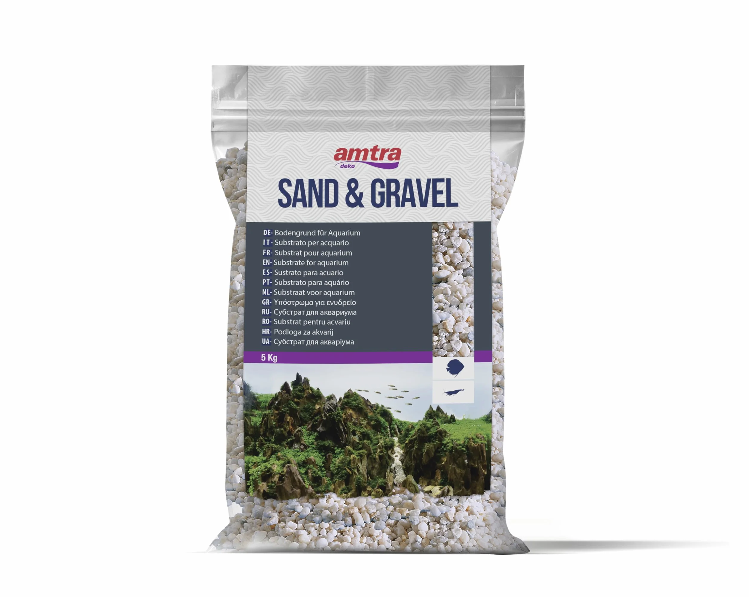 Amtra Ghiaia Noa Naturalny żwir akwariowy dekoracyjny 2-5 mm 5KG