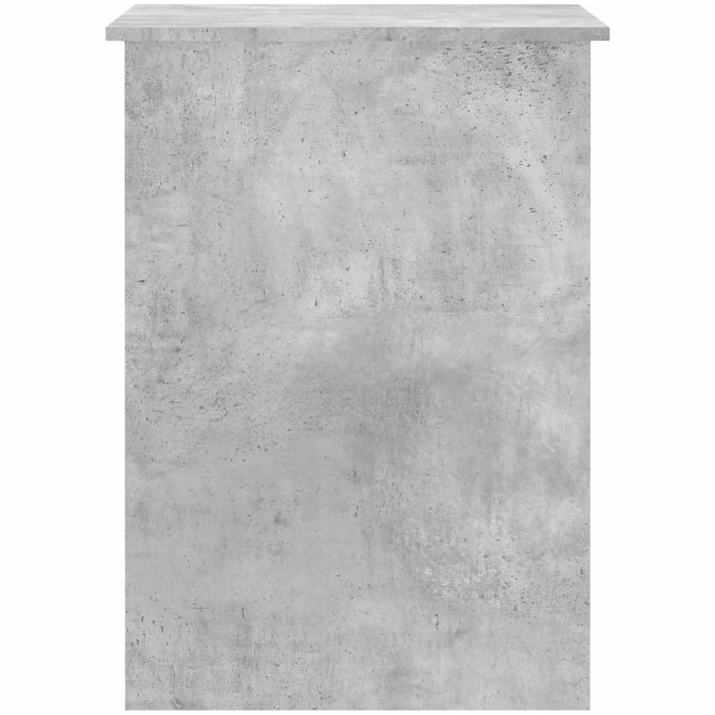 Biurko betonowe szare z materiału drewnopochodnego 100 x 55 x 75 cm z miejscem do przechowywania, szufladą i regałem do domowego biura, gabinetu, pokoju młodzieżowego, komputera, laptopa, gier