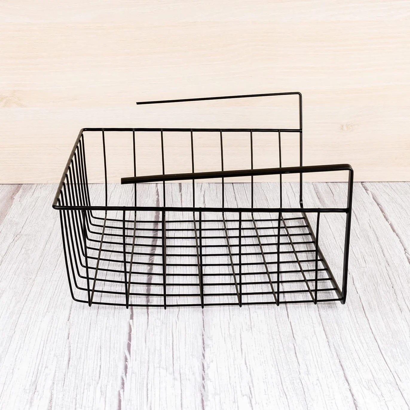 Pack 2 Kosze do przechowywania pod półką Metalowy kosz na szafki kuchenne 30x24x14cm Kosz Wiszący Przechowywanie pod półką