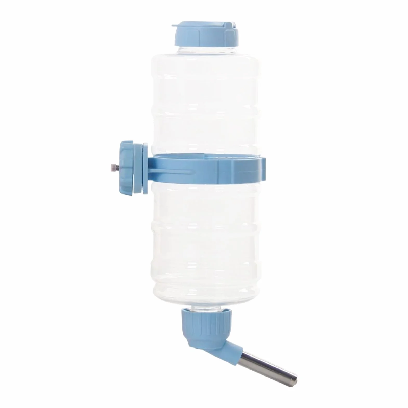 Hamster Water Bottle No-Drip Pet Dispenser 11.81x4.57x4.57 Inches Automatic Feeder Leak-Proof Cage Mount Transparent