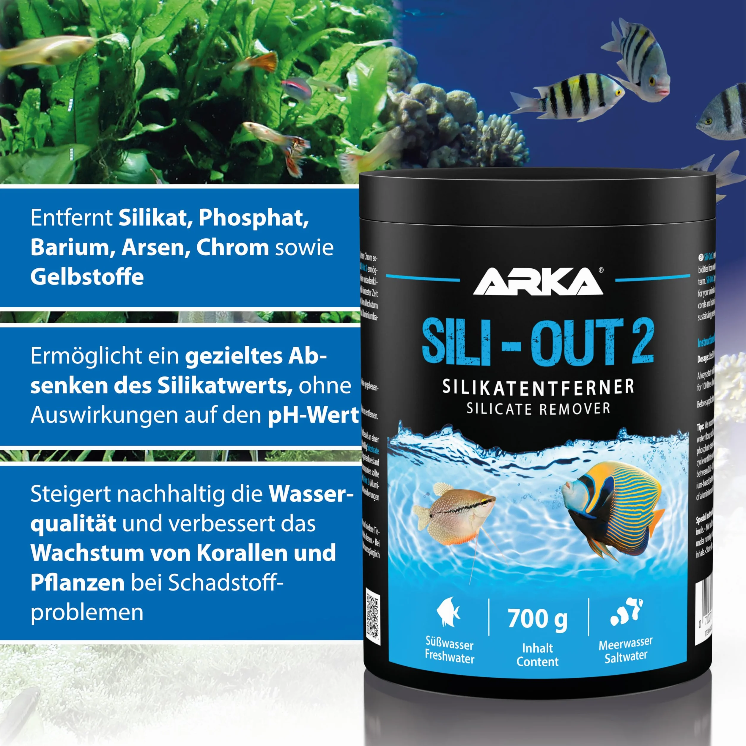 MICROBE-LIFT Sili-Out 2 środek do usuwania krzemianów i fosforanów do akwariów 500 ml 360 g