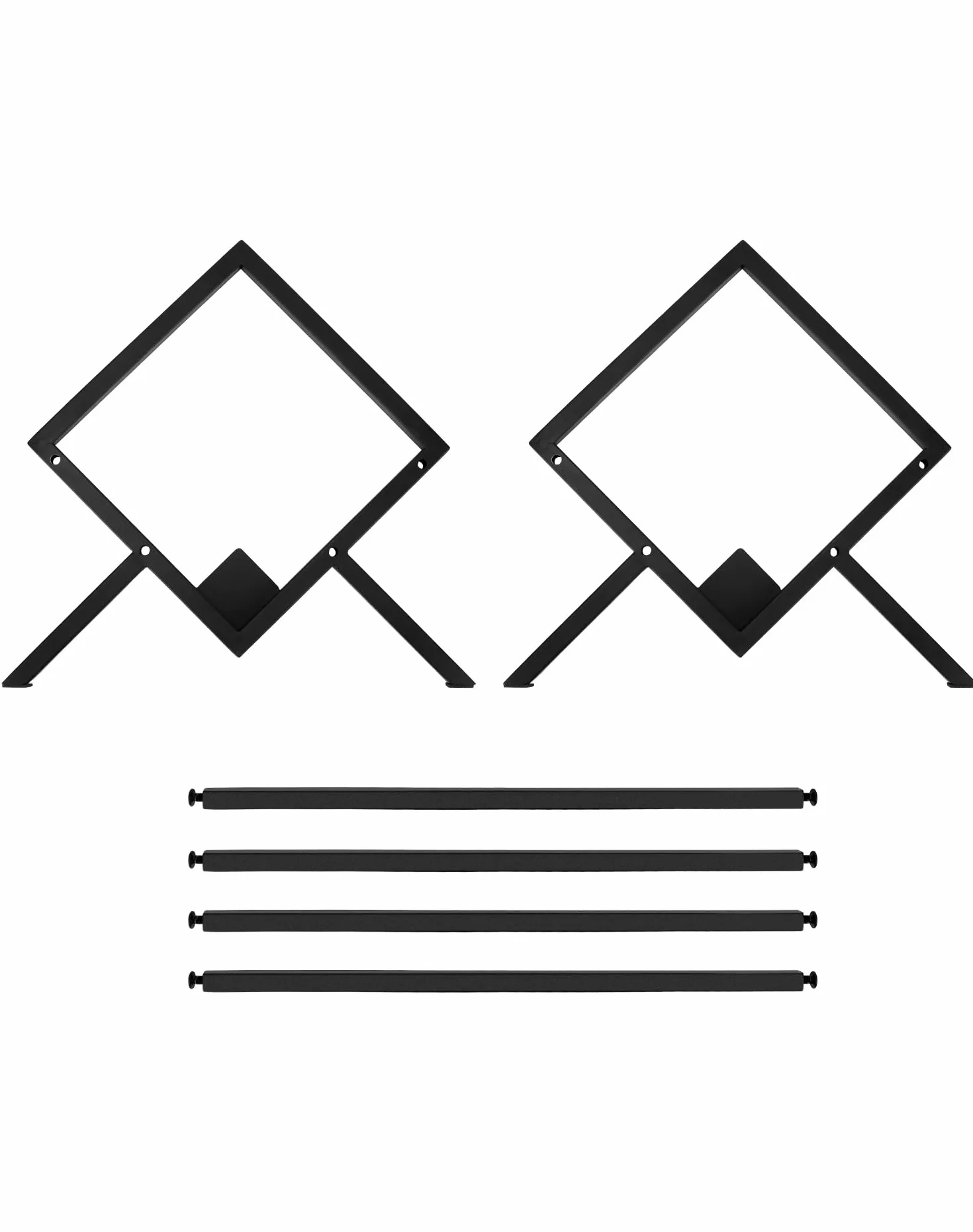 QWORK® Stojak na płyty gramofonowe, stojak na płyty winylowe, stojak na gazety, metalowy, do przechowywania albumów i książek