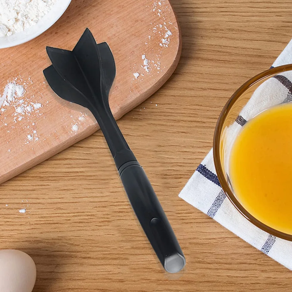 Siekacz do hamburgerów, odporny na wysoką temperaturę z 5 nożami, siekacz do mięsa, maszynka do ziemniaków z antypoślizgową rękojeścią, narzędzie do mielenia wołowiny (czarny)