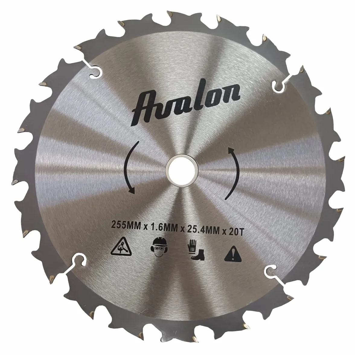 Avalon - Tarcza 20 zębów Przeciwboju do wykaszarki, specjalne ostrze do drzewiastych łodyg 255 x 1,6 mm, długość zęba widia 6 mm