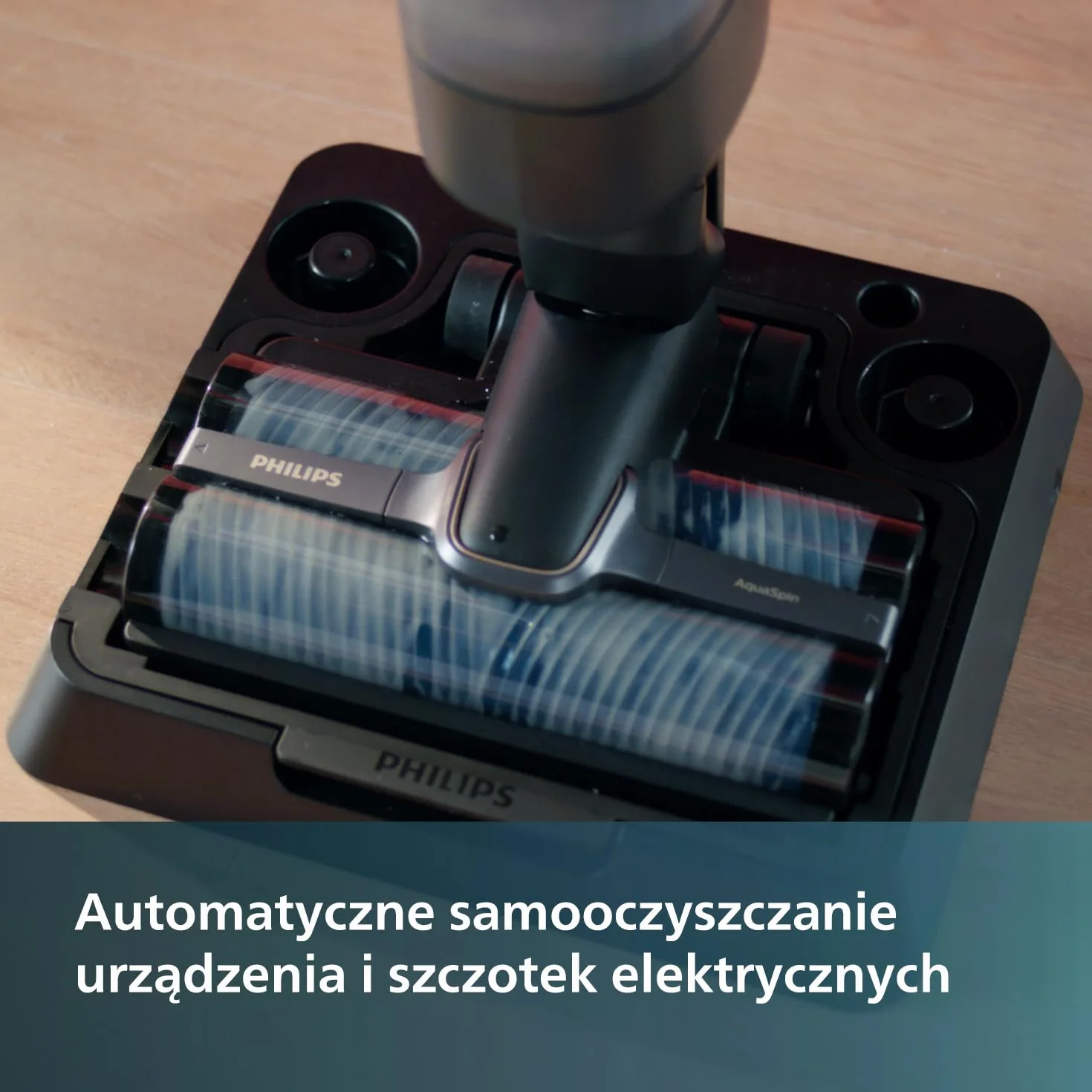Philips bezprzewodowy odkurzacz na mokro i sucho, z serii 9000, i mopowanie na mokro, automatyczne samooczyszczanie, czas pracy do 45 min, 185 m², 3 tryby czyszczenia, czerń (XW9384/01)