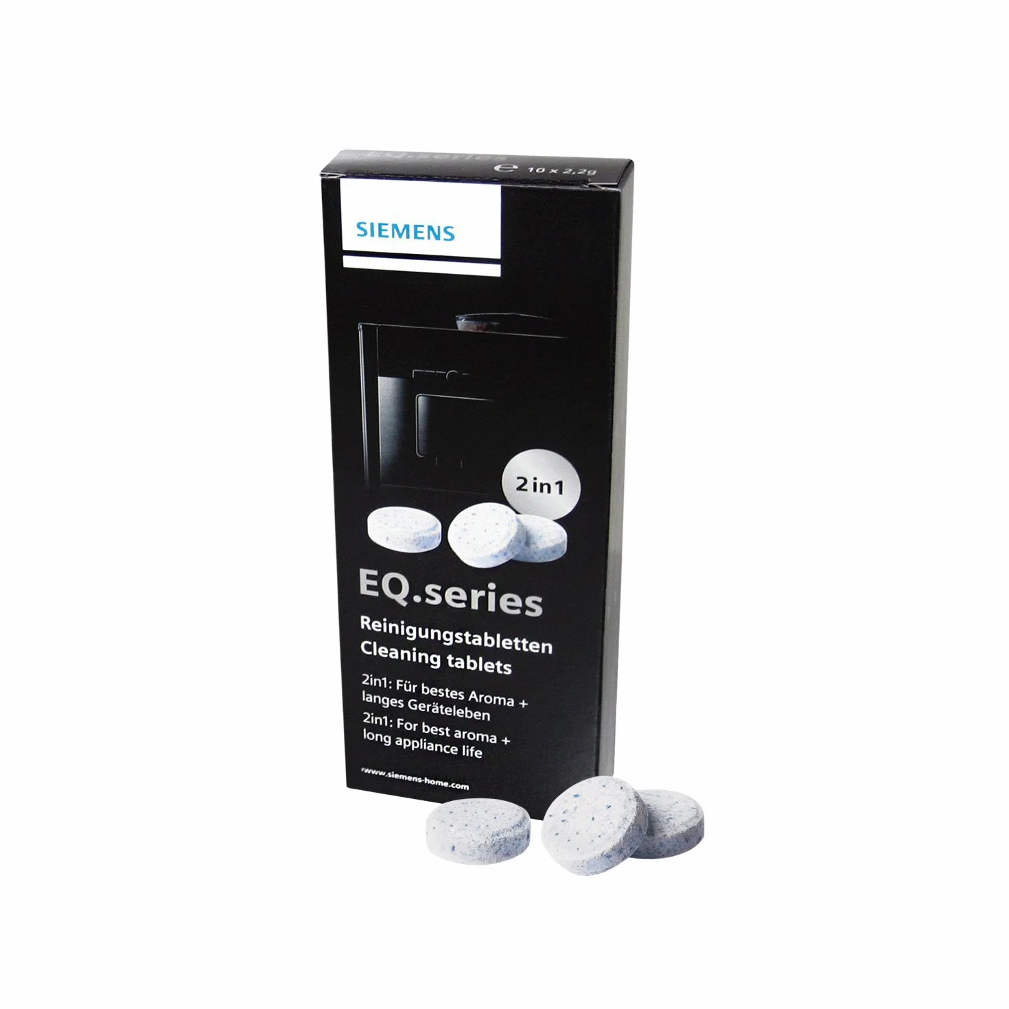 8 x tabletki czyszczące SIEMENS (TZ80001) + 8 x tabletki odkamieniające SIEMENS (TZ80002)