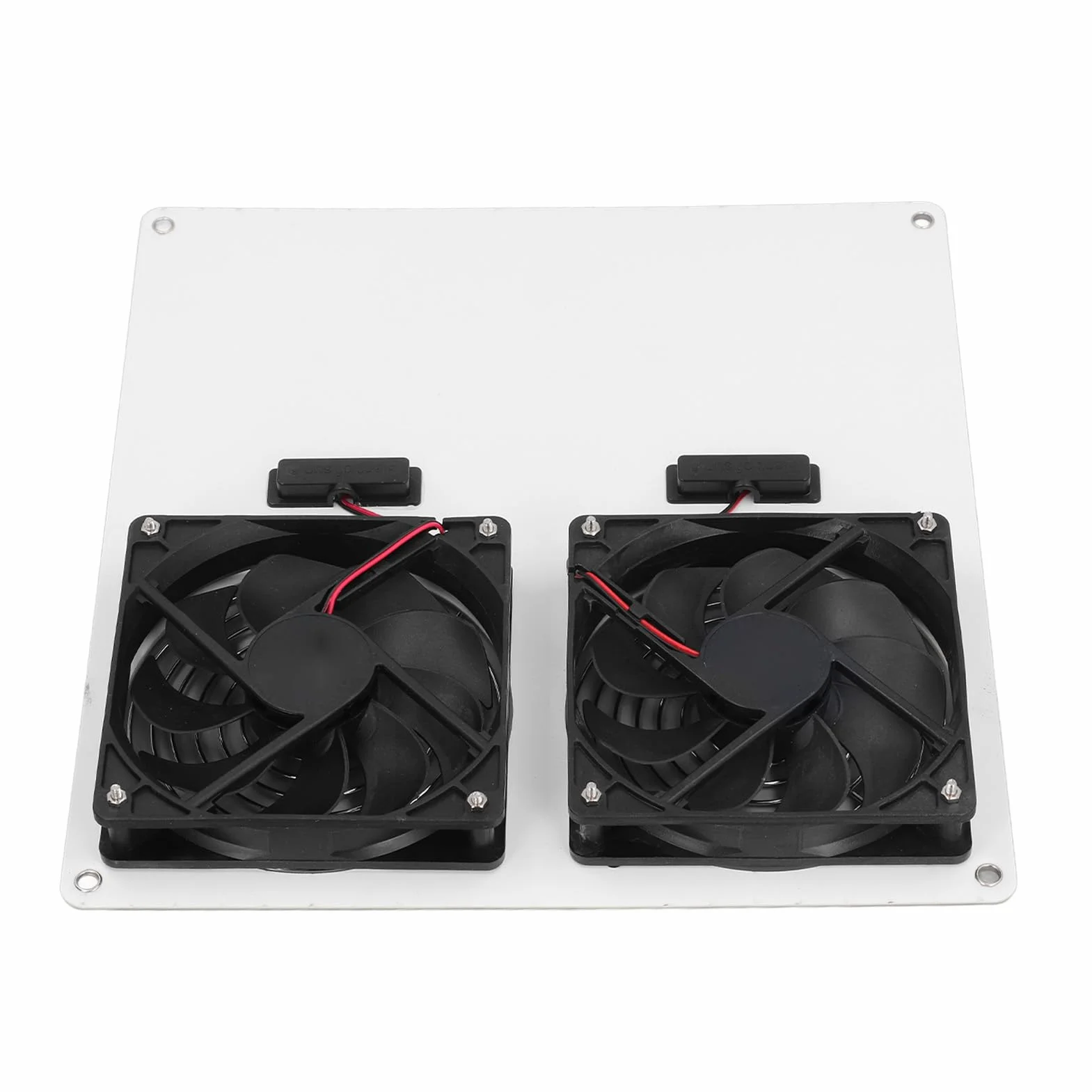 Wentylator Zasilany energią słoneczną, Wentylator Wyciągowy do Paneli Słonecznych o Mocy 100 W, Zestaw 12-calowego Podwójnego Wentylatora Słonecznego dla Szklarni, Kurnika, Szopy