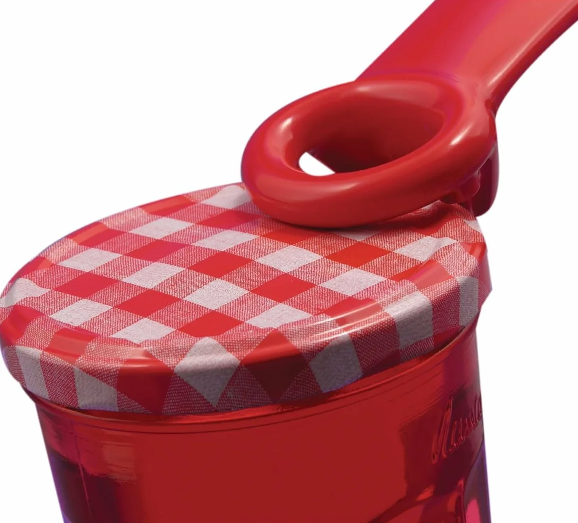 Brix JarKey oryginalny otwieracz do słoików Easy Jar, zestaw 2 szt., czerwony