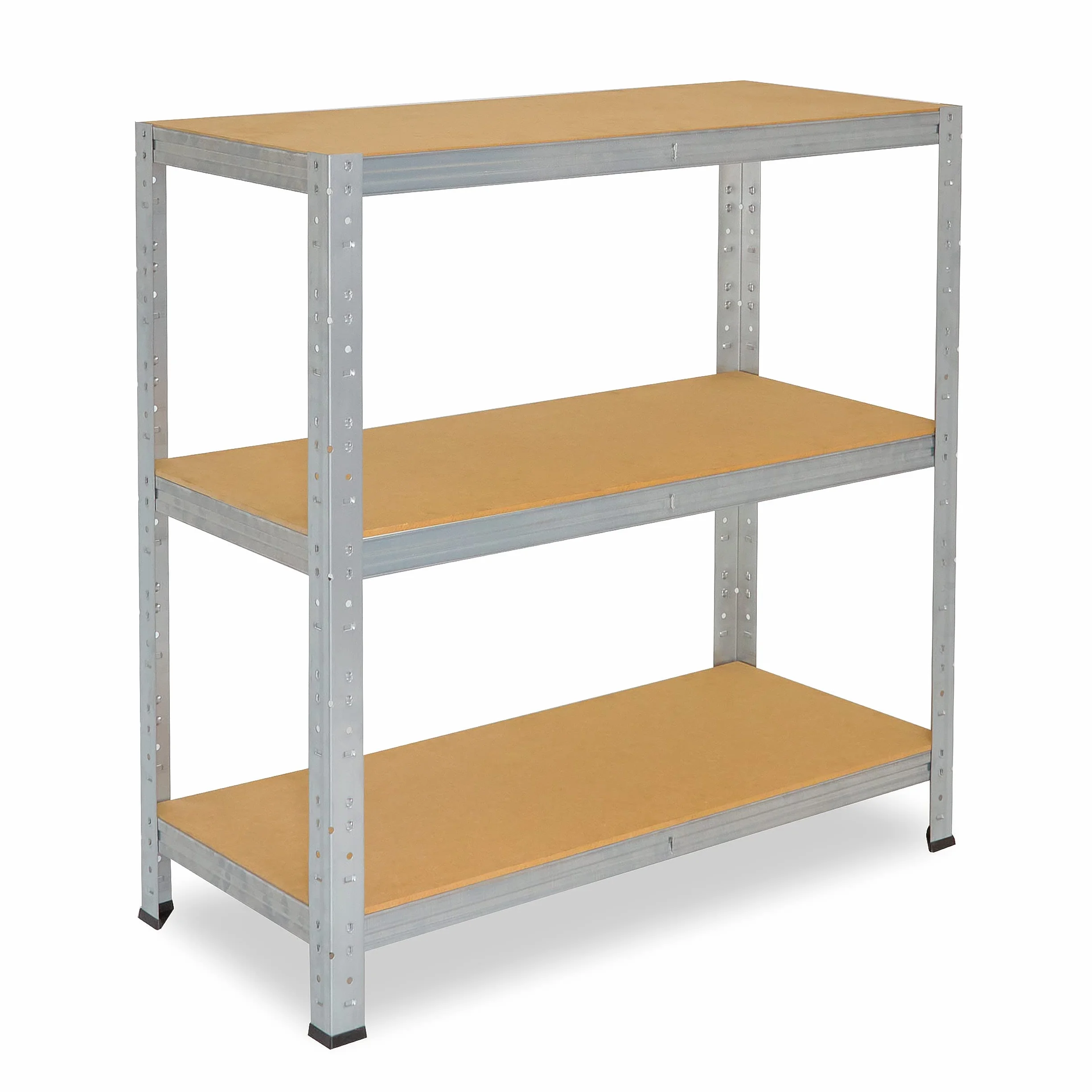 shelfplaza HOME 90x80x40 cm regał do dużych obciążeń w kolorze ocynkowany z 3 półkami i udźwigiem 175 kg na półkę