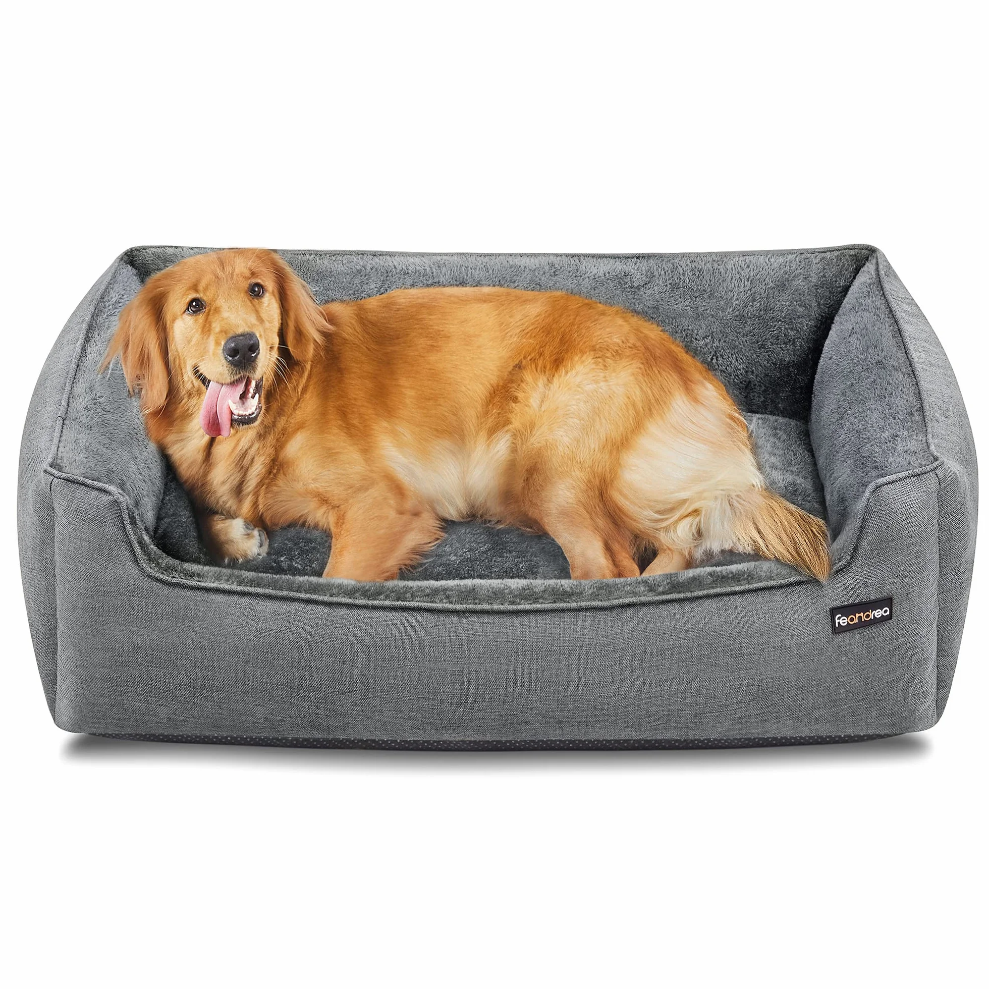 Feandrea PGW12GG Legowisko dla Psa, XL, 110x75x27 cm, Jasnoszary