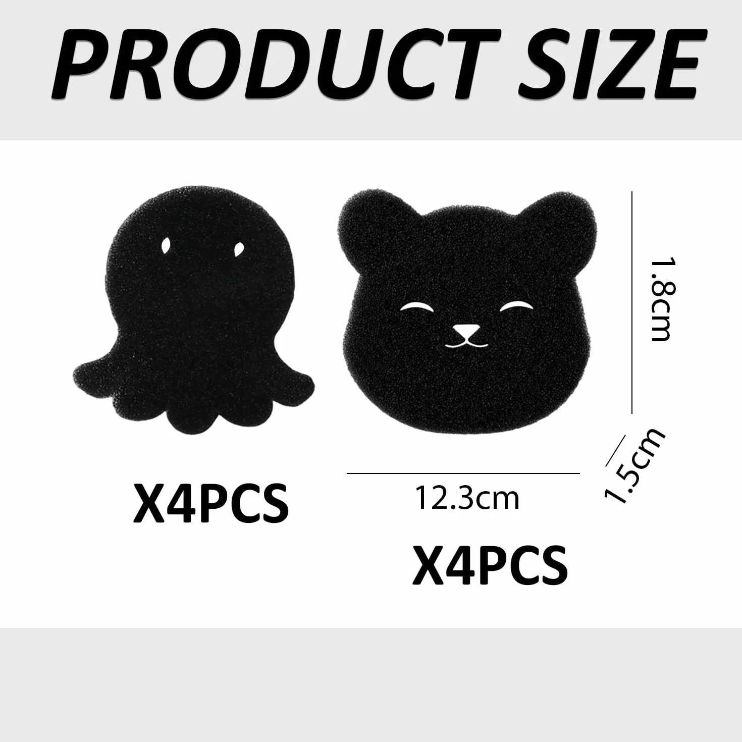 8 sztuk Cartoon Hair Sticker, kreatywna urocza naklejka do włosów, narzędzie do usuwania środków, akcesoria pielęgnacyjne.
