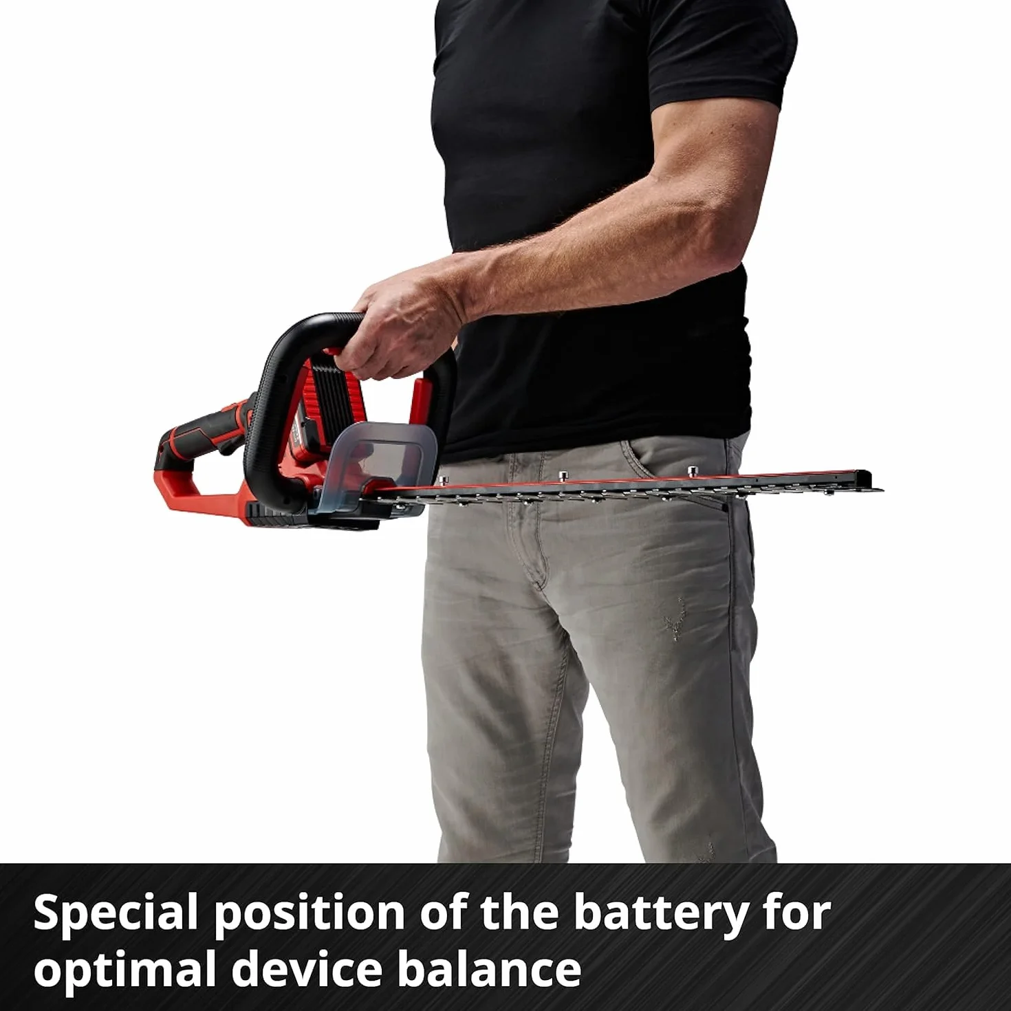 Einhell Akumulatorowe nożyce do żywopłotu GE-CH 18/60 Li-Solo Power X-Change (Li-ion, 18 V, długość ostrza 67 cm, długość cięcia 60 cm, metalowa przekładnia, bez akumulatora i ładowarki)