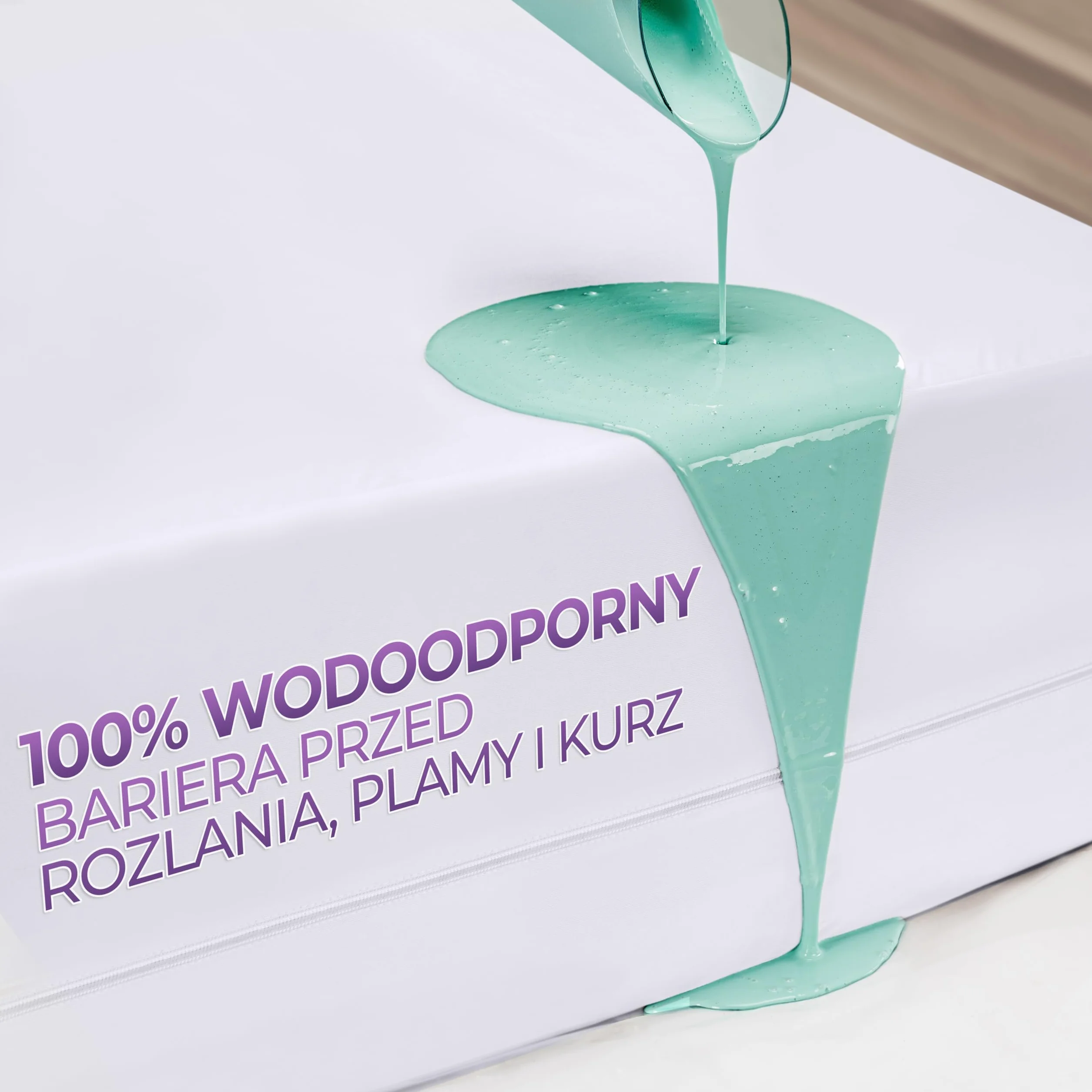 Utopia Bedding Pokrowiec na Materac Wodoodporny z Zamkiem Błyskawicznym, Certyfikat Oeko-TEX, Ochraniacz na Materac (biały, 160 x 200 x 20)