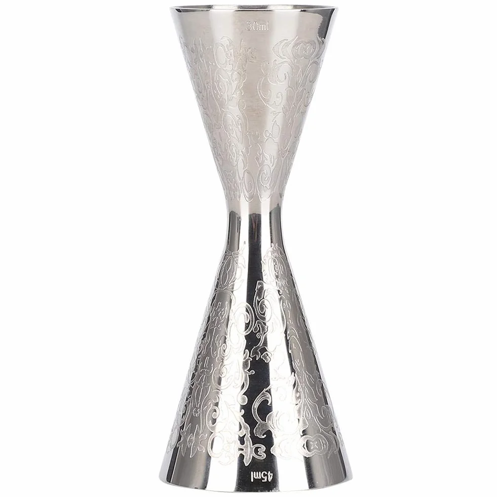 Double Cocktail Jigger, stal nierdzewna, 4,6 cala, 0,5 oz do 3 oz Miarka Profesjonalny japoński jigger barowy