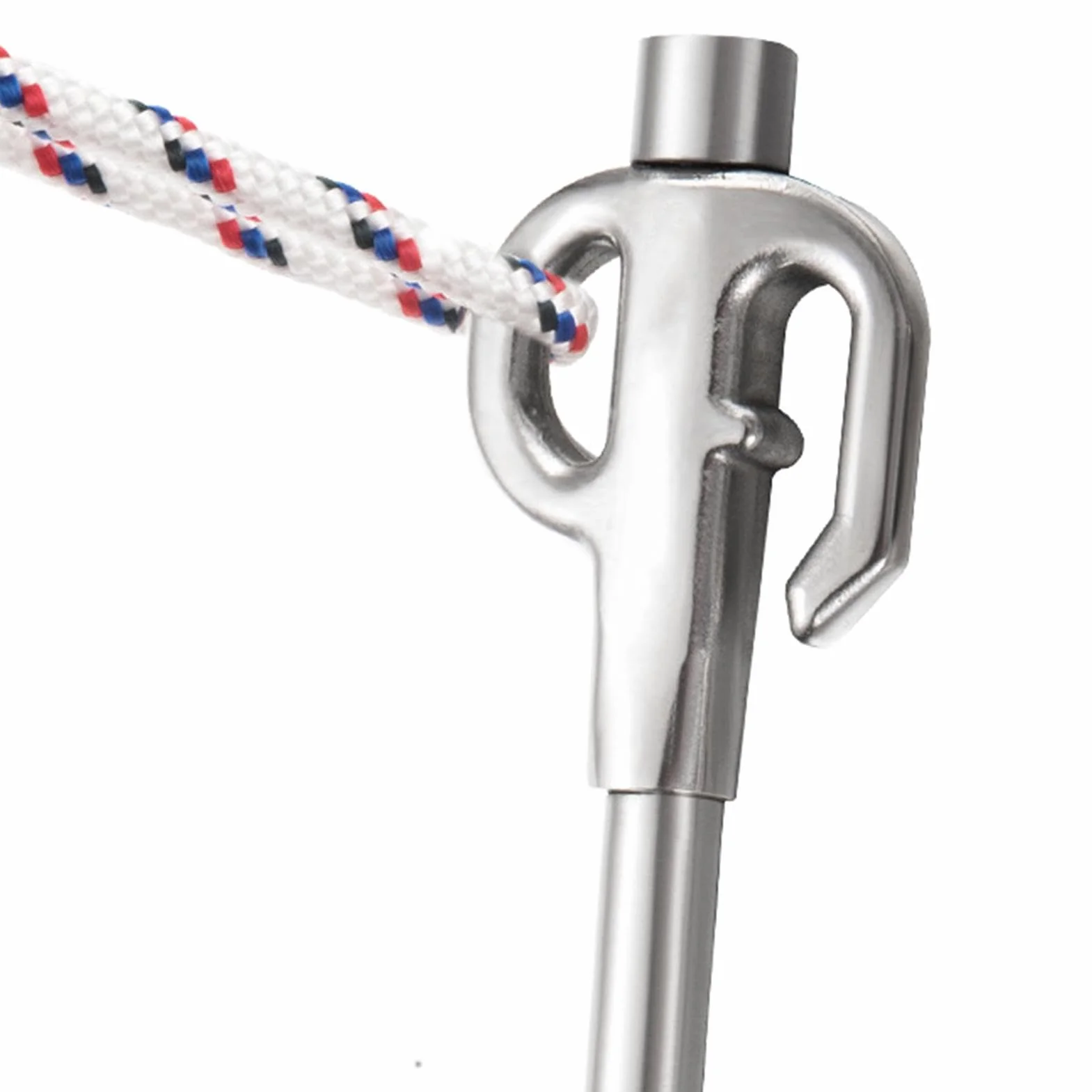 Heavy Duty Dog Tie Out Stake, 17.56x1.97x0.47inches, 360° Swivel Stainless Steel Outdoor