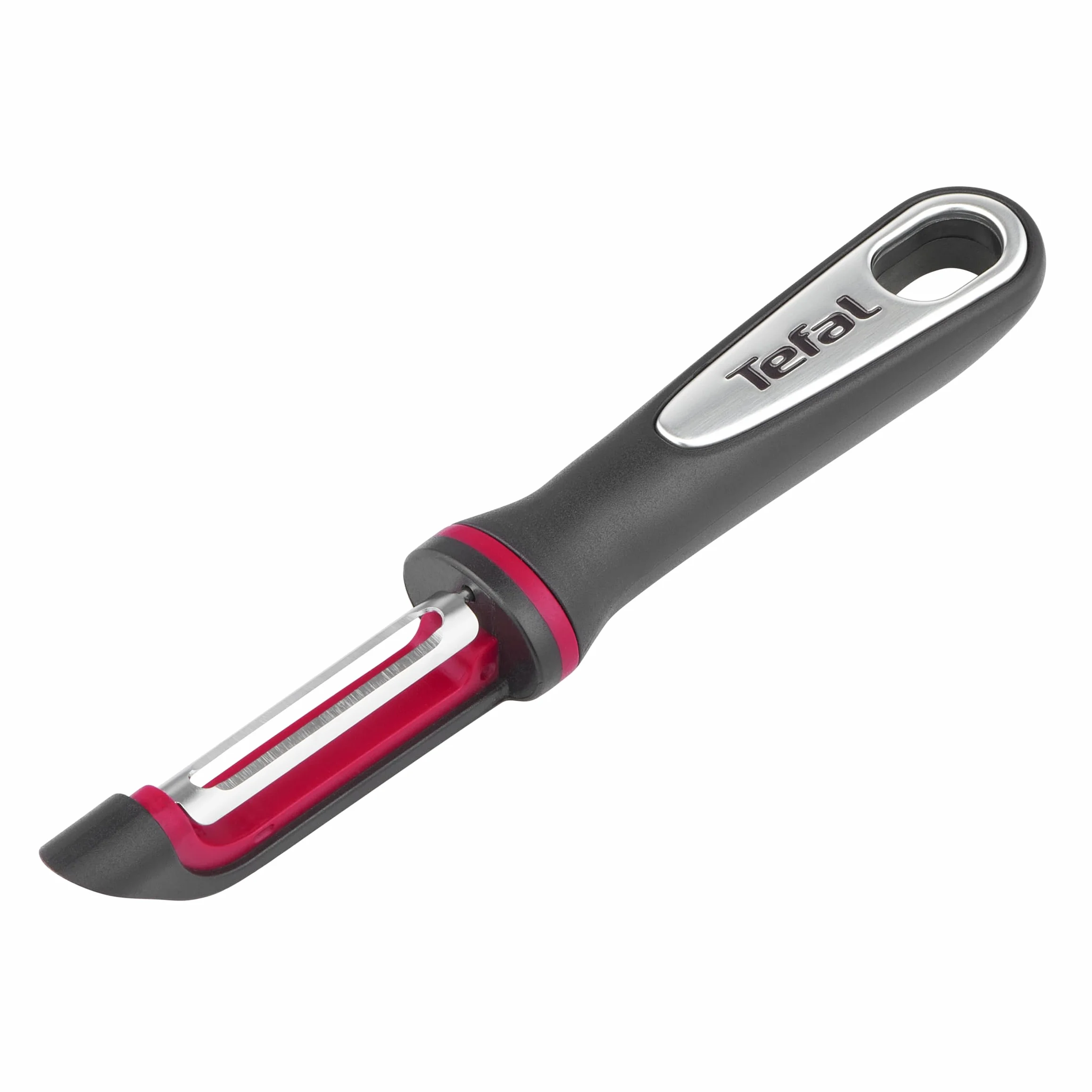 TEFAL Ingenio K2071014, Obieraczka do warzyw Ingenio, Zaokrąglone, podwójne ostrze, Wysoka odporność na rdzę i korozję, Możliwość mycia w zmywarce