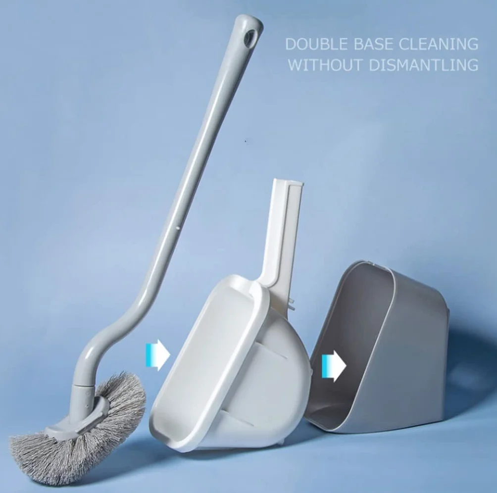 Szczotka do Toalety, Szczotka toaletowa i uchwyt, Łazienka Miska Cleaner Cleaner, Zestaw szczotki do czyszczenia WC z miękkim pędzlem włosia Czyszczenia(B)