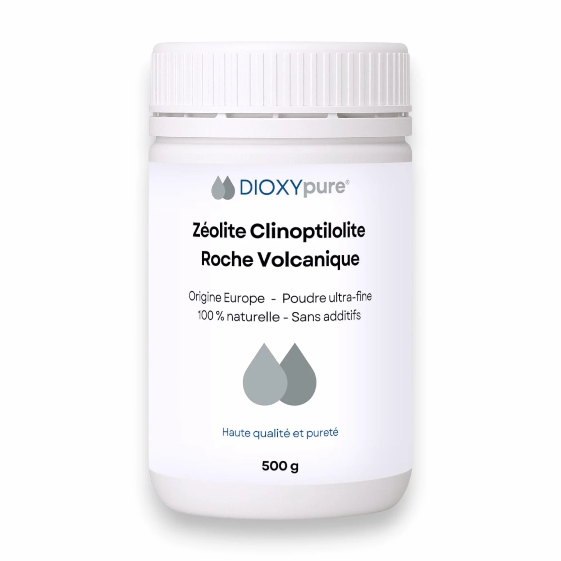 Zeolit, czysta i w 100% naturalna skała wulkaniczna, czystość 94% klinoptylolitu, pochodzenie UE, 500 g, ultra drobny proszek, bez dodatków, testowany i kontrolowany w Niemczech