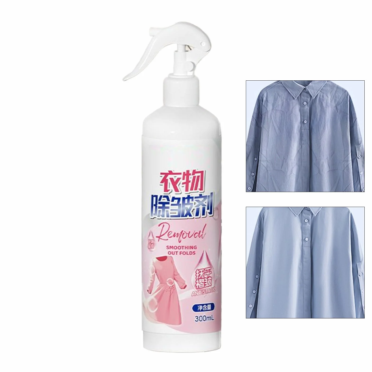 Spray przeciwzmarszczkowy do odzieży 300 ml antystatyczny
