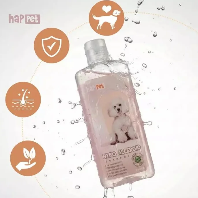 HAPPET Szampon Dla Psa Hypo Allergenic 240 ml Łagodzący Nawilżający