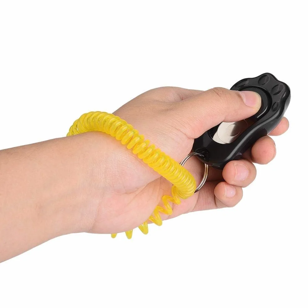 Pet Training Clicker Regulowany do szkolenia psów Koty Konie (czarny)