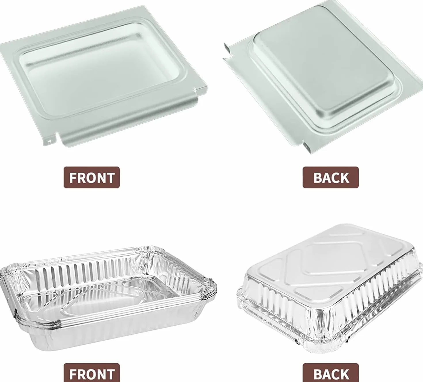 GFTIME 67047 tacki ociekowe do grilla Weber Spirit I II 200/300, Genesis I/II LX200/300, tacka ociekowa do Weber Traveler z aluminium Liner 6415, aluminiowe tacki ociekowe do Weber 67047, 6415, 83156