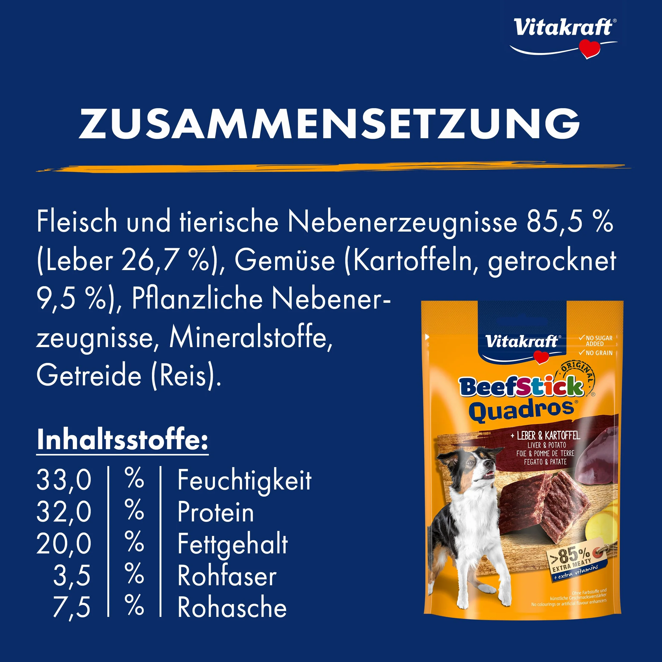 Vitakraft Beef Stick Karma dla Psów, Skórka, 70 g