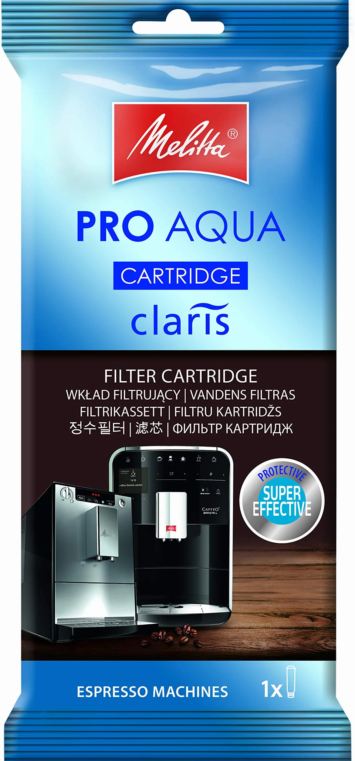 Melitta Pro Aqua Wkład Filtrujacy do Ekspresów, Biały, 24 x 15 x 2 cm