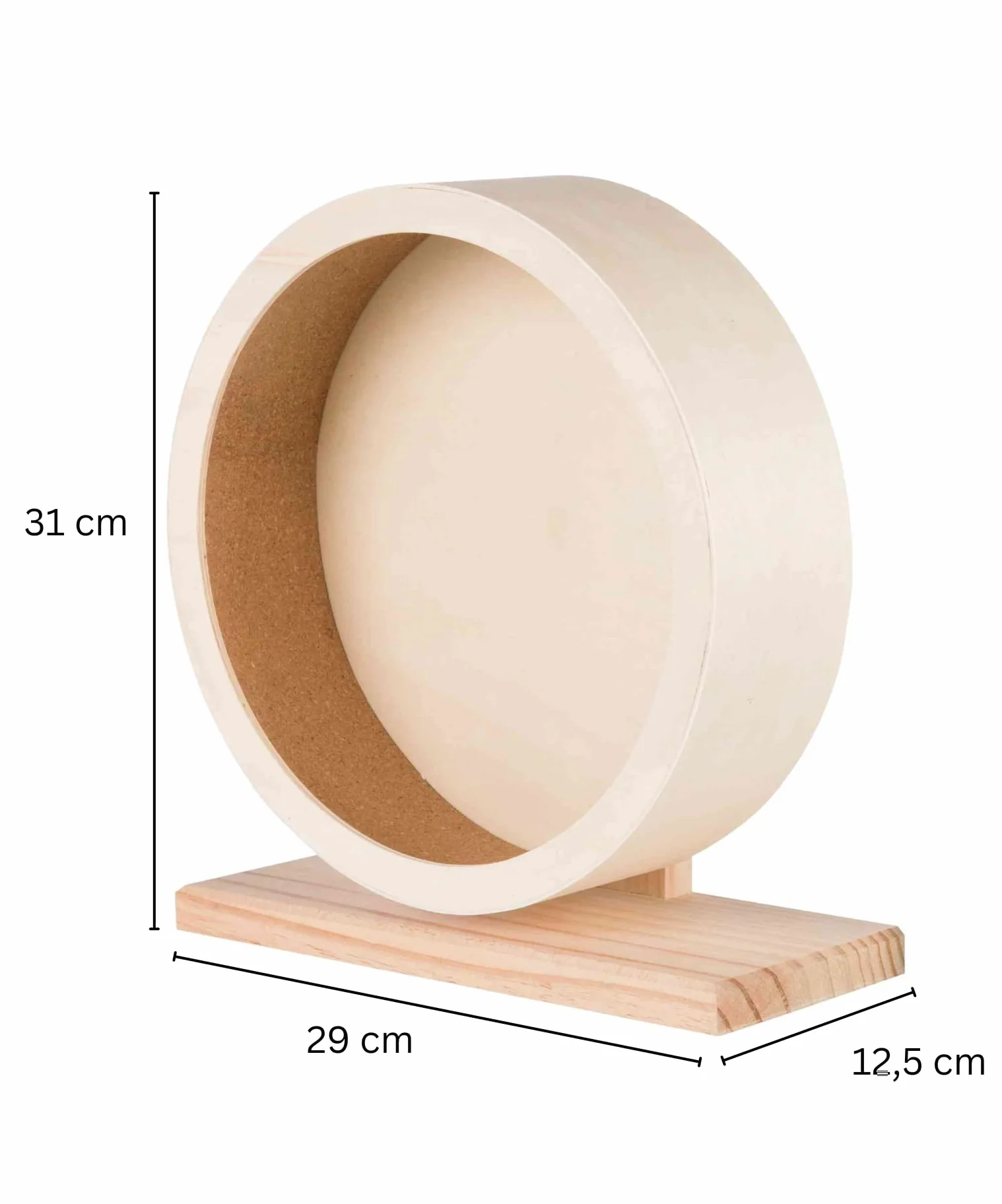 Trixie drewniane koło jezdne 28 cm brązowy
