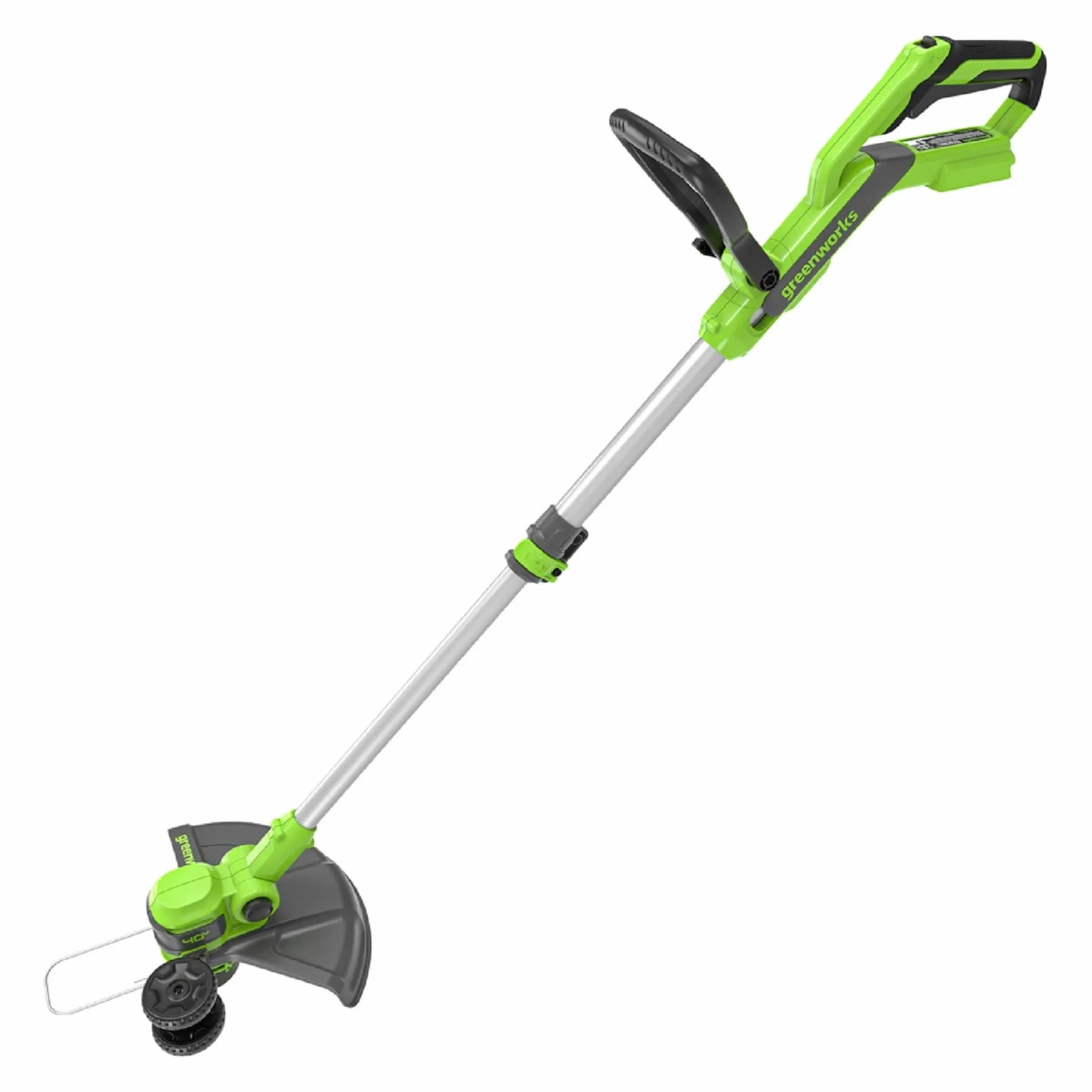 Greenworks G40LT33 Akumulatorowa Podkaszarka Krawędziarka z Kołem do Małych i Średnich Ogrodów, Szerokość Cięcia 33 cm, Automatyczny Wysuw Żyłki Nylonowej 1,65 mm, BEZ Baterii 40V i Ładowarki