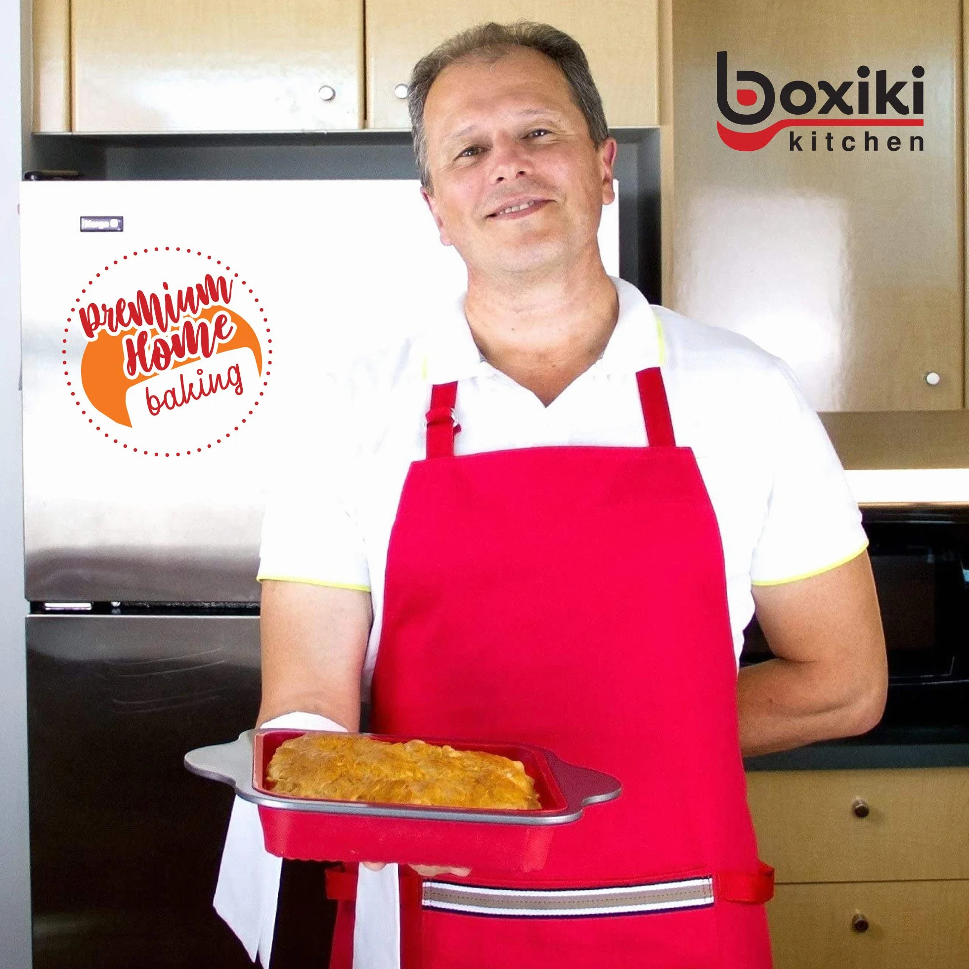 Boxiki Kitchen Nieprzywierająca forma silikonowa do 8 x 8 (silikonowy)