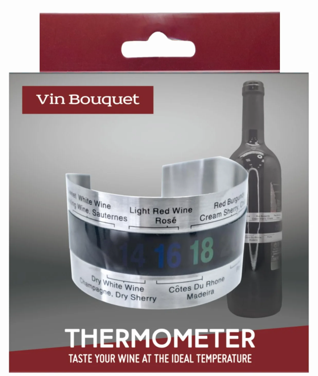 Vin Bouquet FIC 009 analogowy termometr do butelki akcesoria do wina temperatura wina