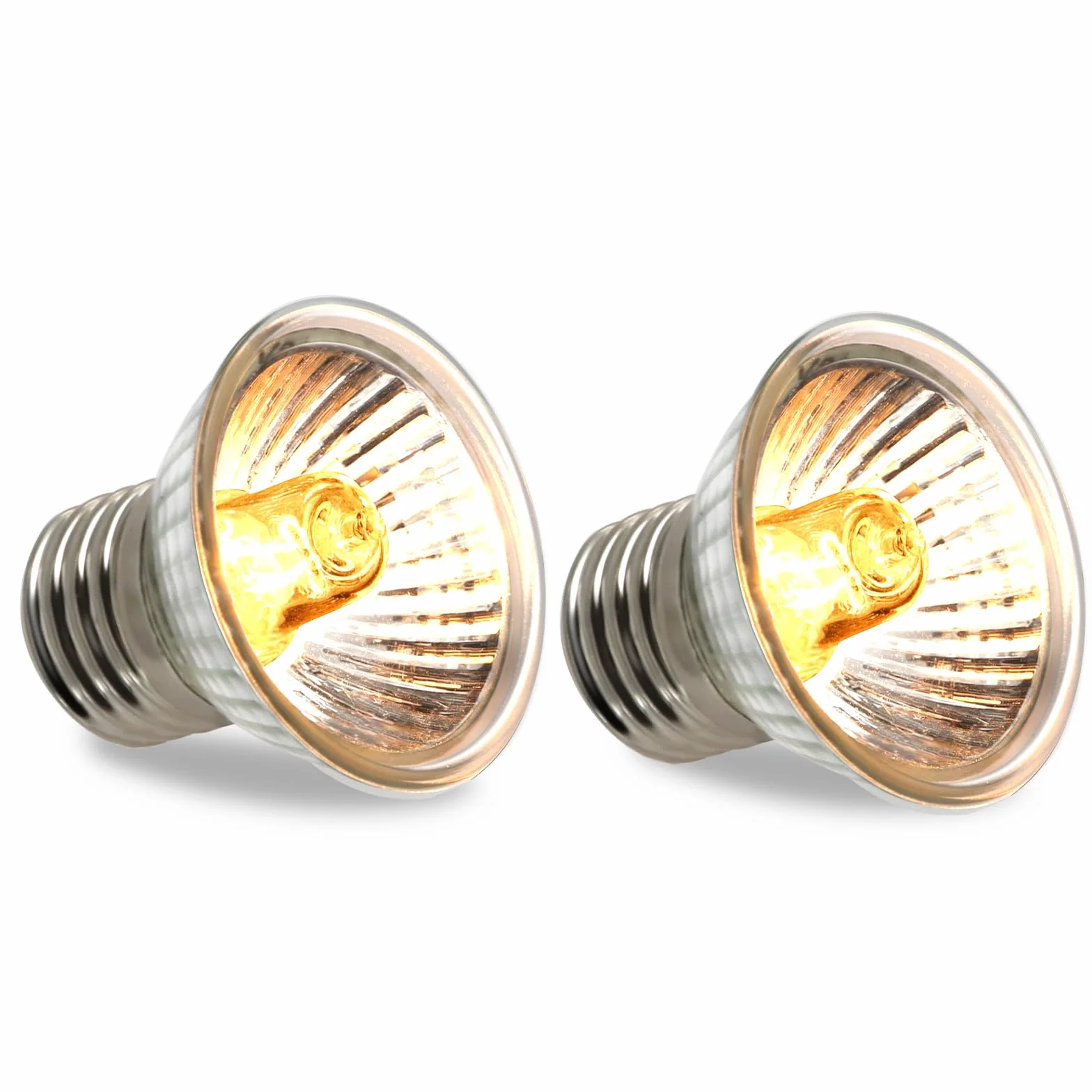 Caldarax Terrarium E27 Lampa grzewcza do ściemniania, 25 W UVA UVB Żółw Ogrzewanie Lampa grzewcza AC 230 V, żarówka gada Ogrzewanie dla żółwi, węży, jaszczurek, płazów, akwarium, zestaw 2 szt