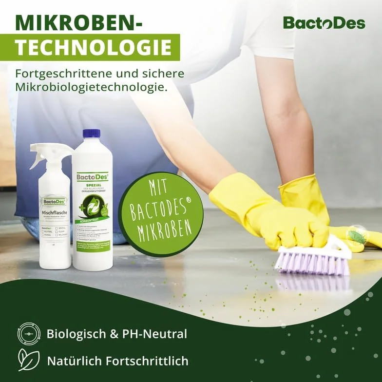 BactoDes Specjalny 1 l | uniwersalny neutralizator zapachów | neutralizator zapachów moczu